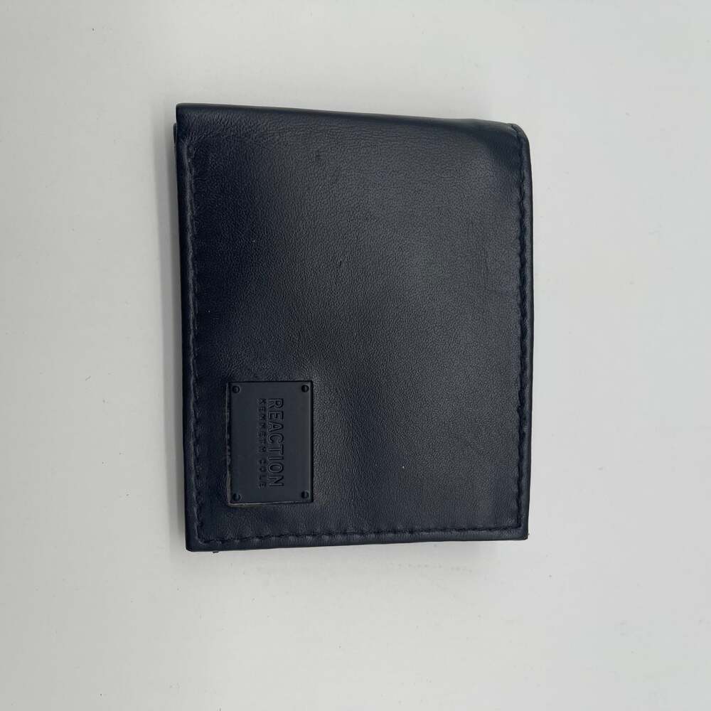 Kenneth‎ Cole Reaction Men's Black Leather Bifold Wallet with RFID Protection